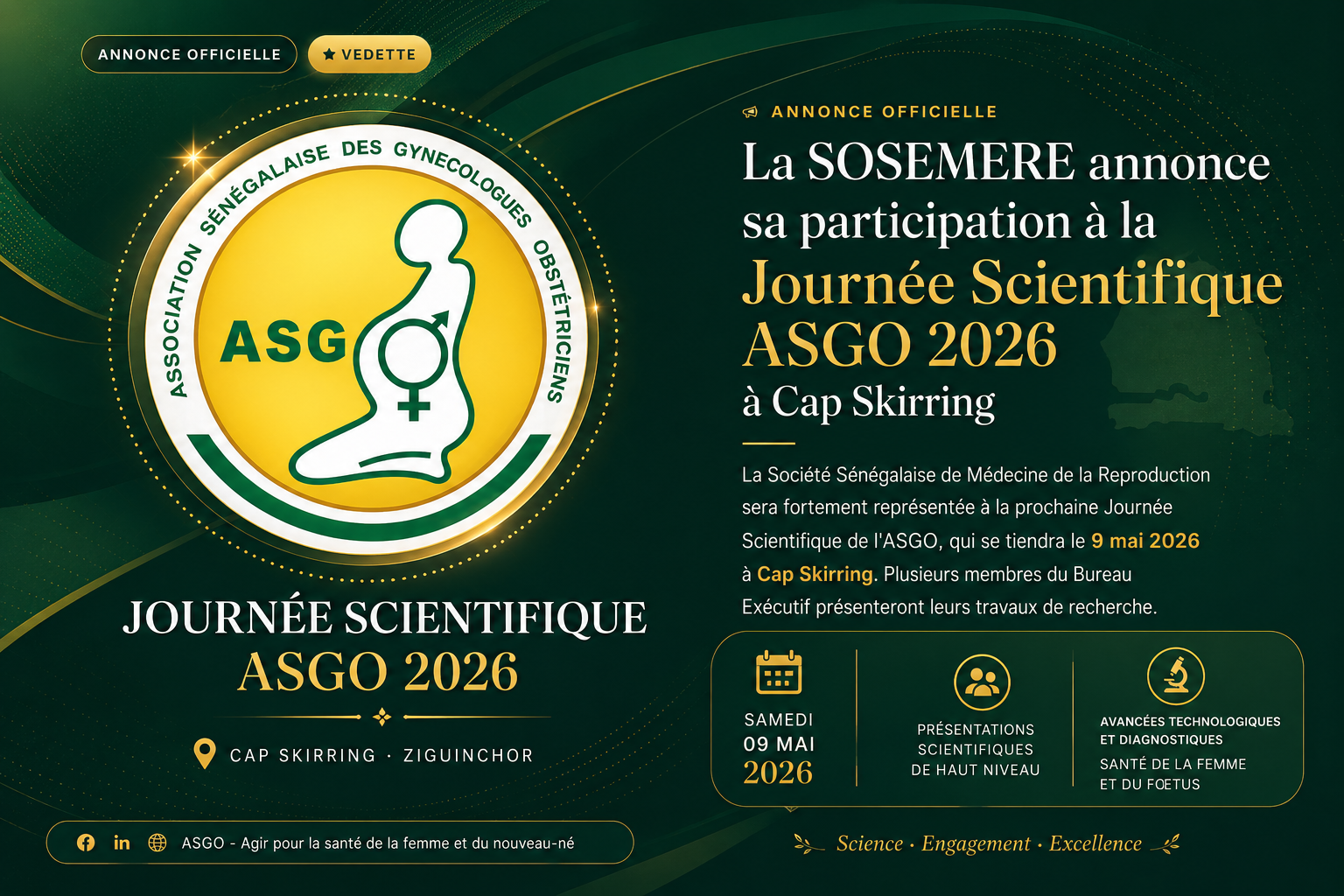 Journée Scientifique ASGO 2026 à Cap Skirring